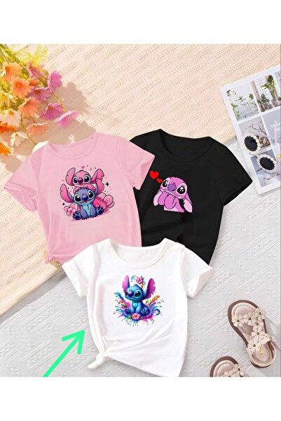 Kids Παιδικό μπλουζάκι από βαμβάκι με στάμπα Summer Stitch, 3 τεμαχίων, ροζ, ...