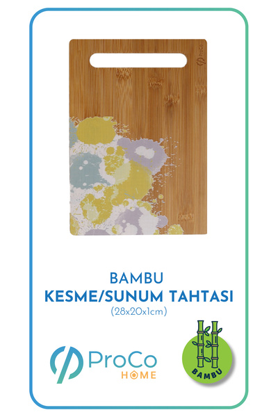 PROCO HOME Bamboo Cutting-Presentation-Serving Board Medium