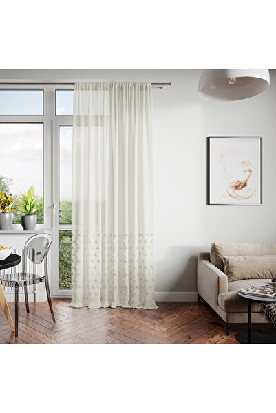 Amelia Home Classic style embroidered curtain with Renaissance motif, Lunare,...