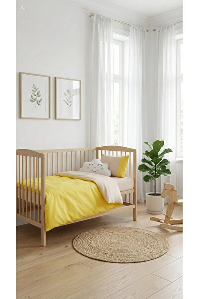 Baby Clime طقم سرير أطفال مكون من 5 قطع مقاس 90x130 - مع وسادة بولوت هدية