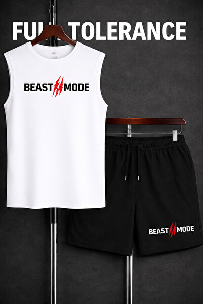 FULL TOLERANCE Beast Mode Printed Bat Sleeve Shorts Set