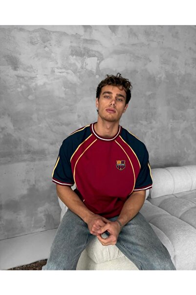 KUN SPORTSWEAR Vintage Retro Nostalgia Barca Inspired Oversized Street T-Shir...