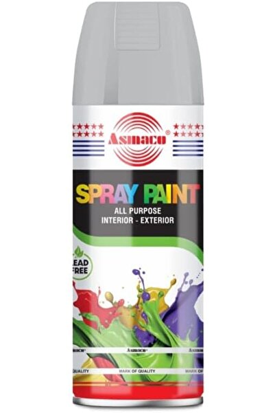 Asmaco بخاخ طلاء - رمادي فضي - 400 مل - مجموعة من 01 قطعة