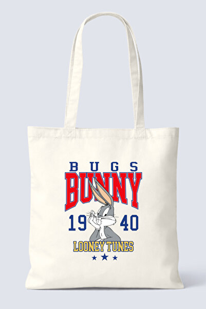 Hayali Şeyler Bugs Bunny Printed Cloth Bag