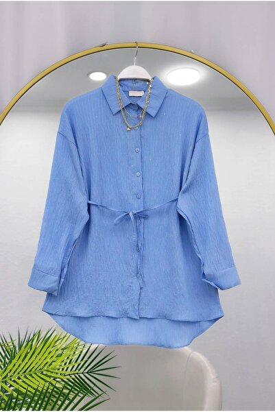 MODA VEDAT Women's Sequin Detailed Shirt -0350