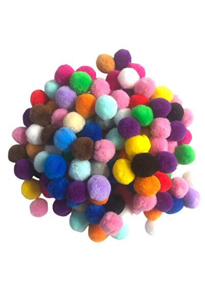 Pufypompom 2 cm Peluş Ponpon 50 Adet (Paket) – El Sanatları, Okul ve Hobi Çal...