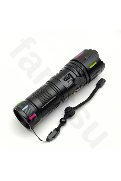 farissu Gold Kama GK9589 Lazer Silindir El Feneri - 10000 Lümen, 2200 Metre M...