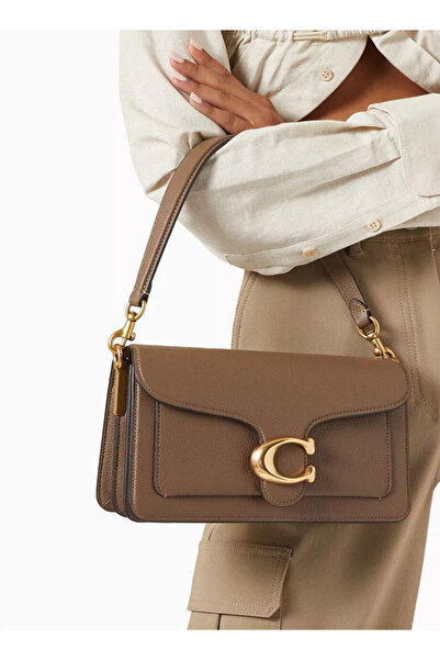 Coax Vintage gray-brown metal buckle flap bag/shoulder bag/handbag