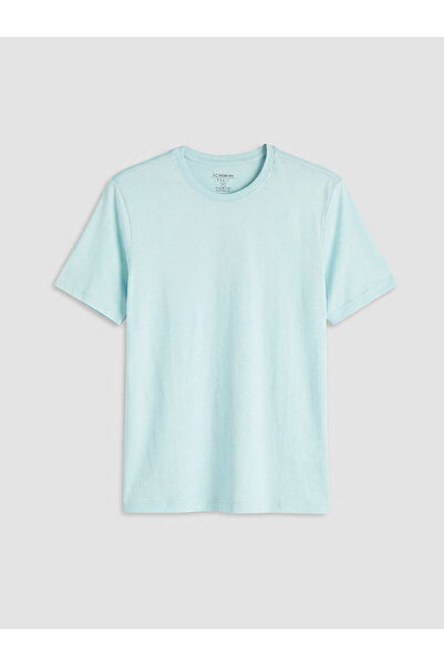 LC Waikiki Rmz Gi̇yi̇m Farkiyla Zero Roba Yaka Standardfit Men's T-Shirt