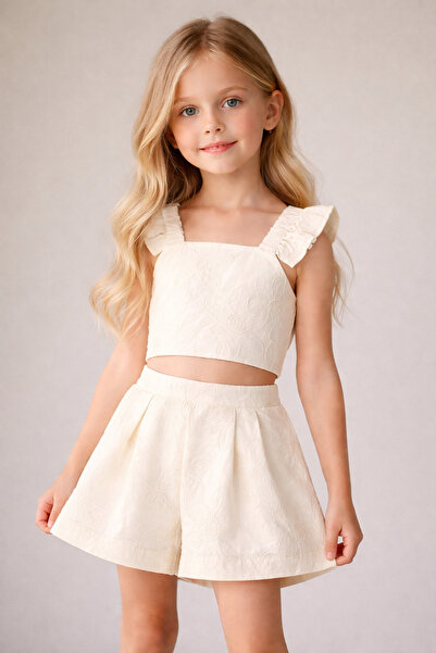 MAYORAL SET CU PANTALONI PENTRU VÂRSTA 4-10 ANI - CREM