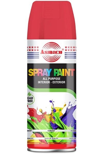 Asmaco طلاء رش - أحمر - 400 مل - مجموعة من 01 قطعة