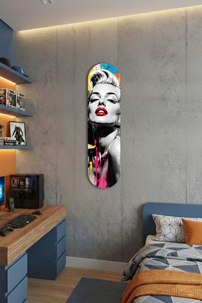 Decorita Kaykay Tablo | Marilyn Monroe Pop Art | 80cm x 20cm