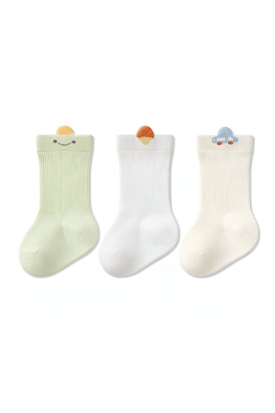 Bambimici Tiny Ears Character Socks - Set of 3 - 0 Months to 5 Years