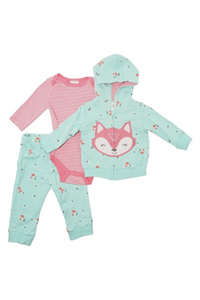 Bambimici -Hoodie Bodysuit Set - Multicolor, 03M to 24M