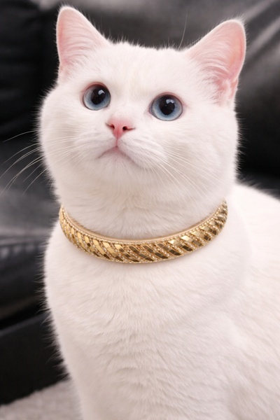 PHENORA Shiny Stone Detailed Cat Collar - Comfortable and Lightweight Cat Acc...