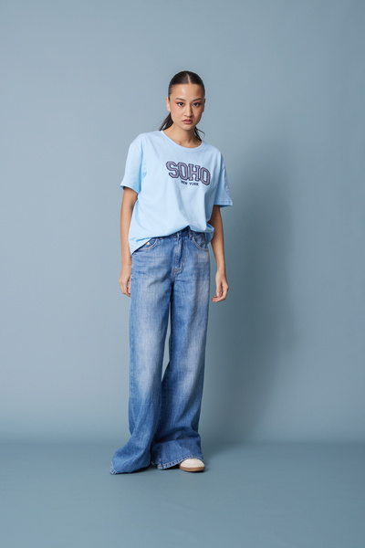 Avrile Relaxed Fit Denim Pants