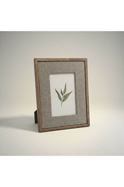 Bohem kutusu Elegant Picture with Wooden Frame and Linen Mat