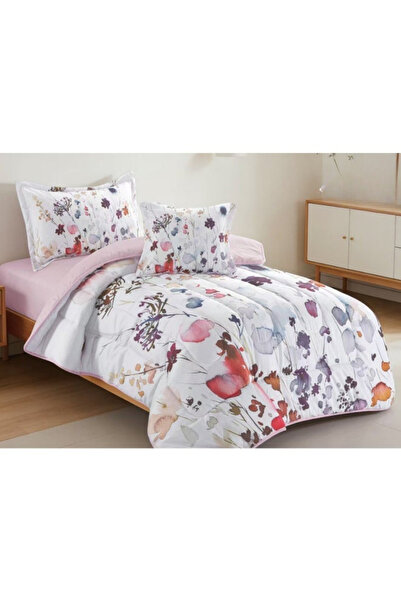 smart home Luxury 4-Piece Quilted Bedding Set 230x170cm Soft Duvet Fitted She...