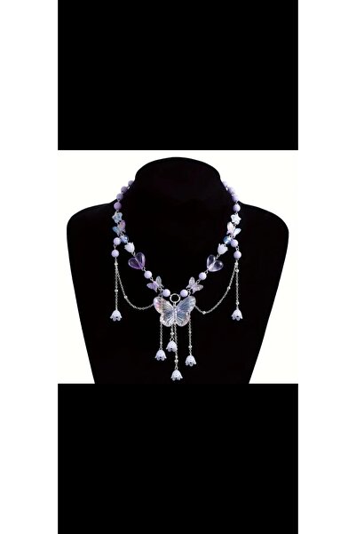 MİLALAZO Vintage Butterfly Necklace Gothic Bohemian