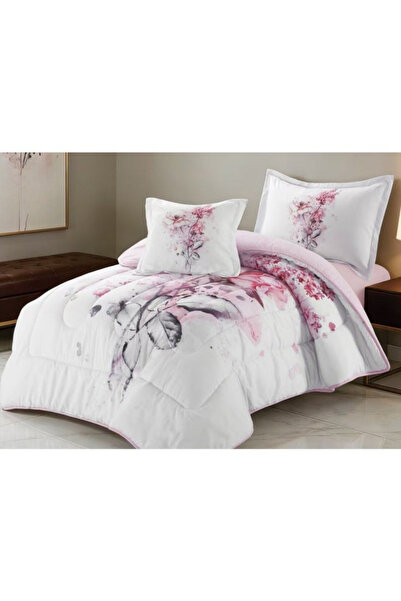 smart home Luxury 4-Piece Quilted Bedding Set 230x170cm Soft Duvet Fitted She...