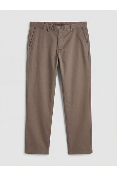 LC Waikiki Brown Standard Fit Gabardine Men's Trousers