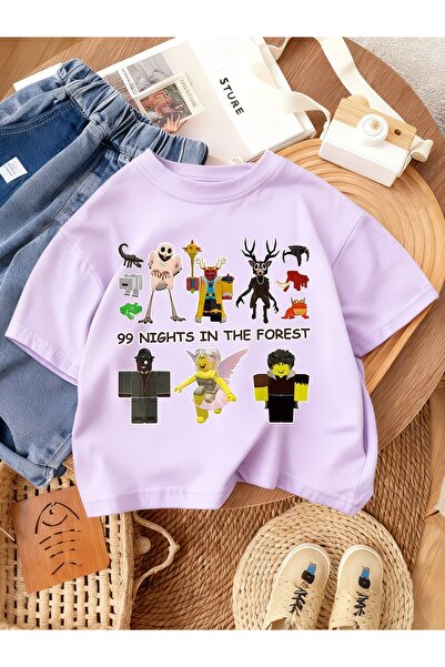 PixelWear 99 Nights in the Forest Kids Unisex Oversize T-Shirt