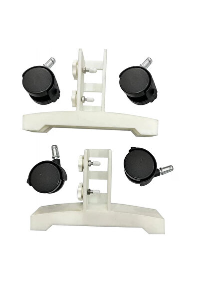 OEM Set of 2 heater holders, metal/plastic, white/black, 20x13cm