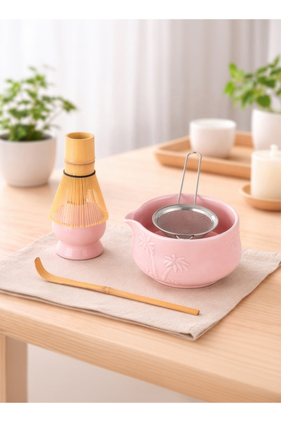 Cady One طقم تحضير شاي الماتشا الياباني من 5 قطع مثالي لتحضر الماتشا في المنزل