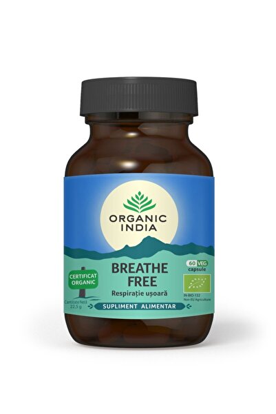 Organic India Breathe Free | Breathe Easy, 60 vegetable capsules
