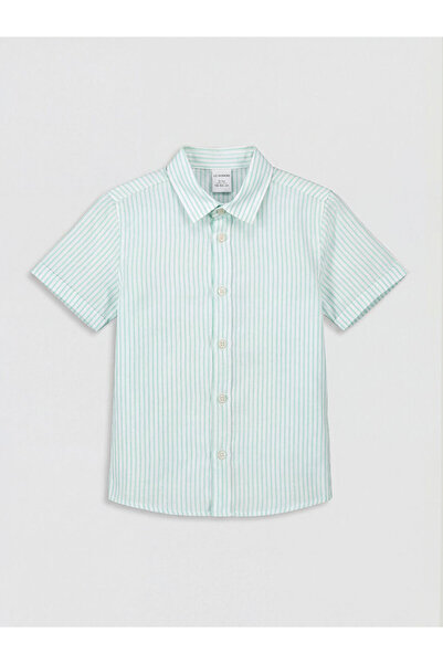 LC Waikiki Rmz Gi̇yi̇m Farkiyla Ke Linen Stylish Boy's Shirt