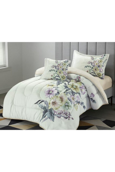 smart home Luxury 4-Piece Quilted Bedding Set 230x170cm Soft Duvet Fitted She...