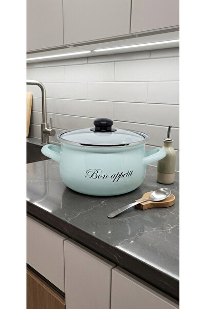 Avşar وعاء إيماي إيڤيم 18 سم، سعة 2 لتر، مصنوع من البون أباتيت الأزرق المطلي ...