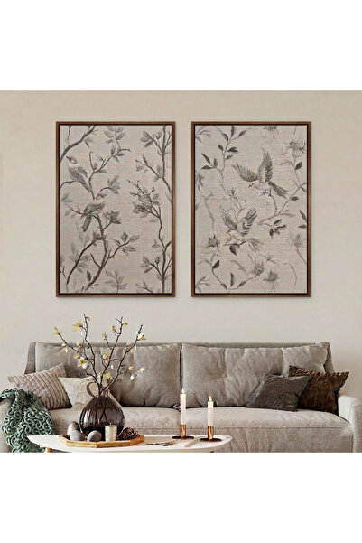 lawhat Two Artistic Panels Featuring a Classic and Elegant Design That Combin...
