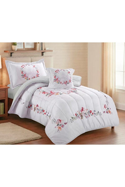 smart home Luxury 4-Piece Quilted Bedding Set 230x170cm Soft Duvet Fitted She...