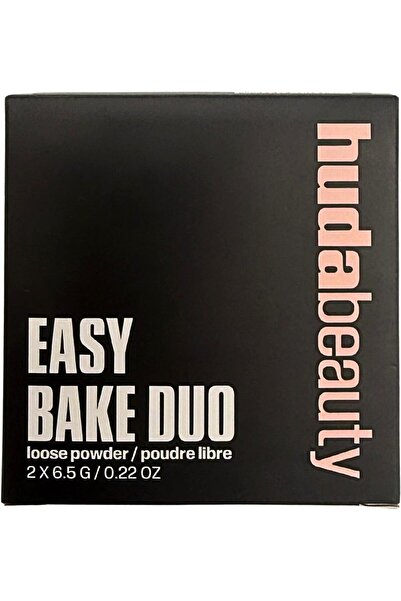 HudaBauty Huda Easy Bake Duo Loose Powder Set – Pink Pumpkin (Pink Velvet Coo...