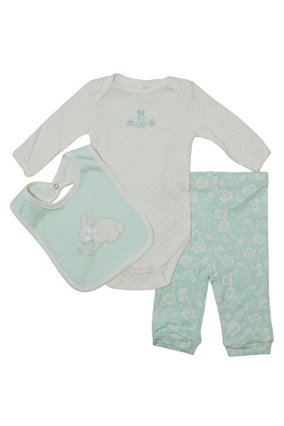 Bambimici -Bodysuit Long Sleeve & Pyjama with Hat Set & Bib Set - Multicolor