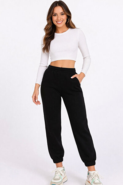 Trend Mixs Women's Jogger Sweatpants High Waist Elastic Comfortable Fit Casua...