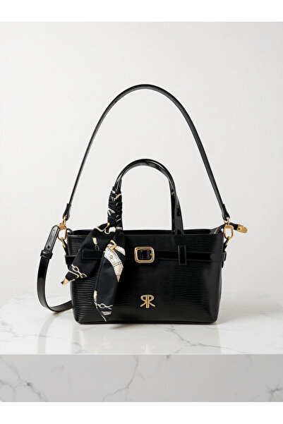 Çanta Trend Polo Of Colors Geantă mică de damă cu detaliu curea și eșarfă