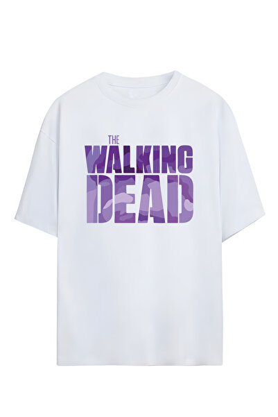 STİL-X Tricou oversize unisex cu imprimeu The Walking Dead, 100% bumbac