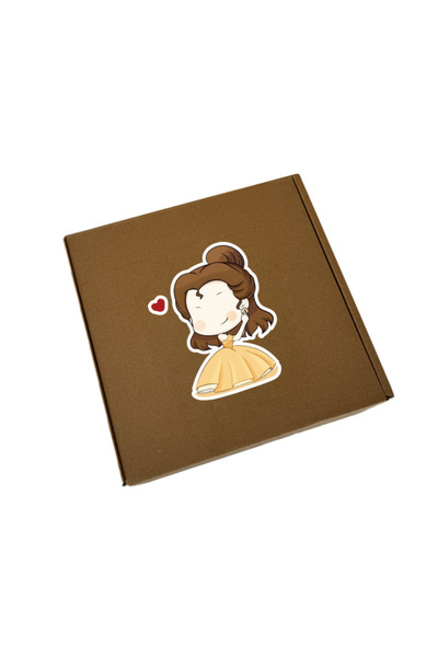 Printoot Belle Princess Gift Box Set 6 Piece Notebook Tote Bag Large Tumbler ...