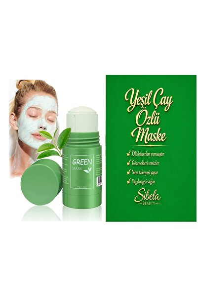SİBELA BEAUTY GÜZEL GÖRMEK GÜZEL DÜŞÜNDÜRÜR Green Stick Maske, Yeşil Çay Özlü...