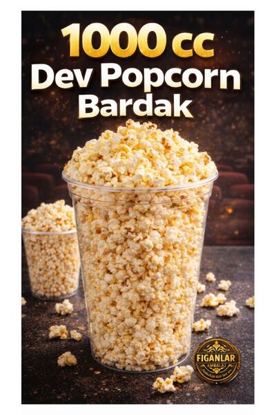 figanlar ambalaj 1000 cc Dev Popcorn Bardağı Şeffaf | Tek Kullanımlık Gıdaya ...