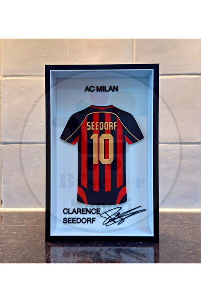 Bi'şeyler Sepeti Clarence Seedorf - AC Milan - Forma İmzalı Çerçeve Hediyelik...