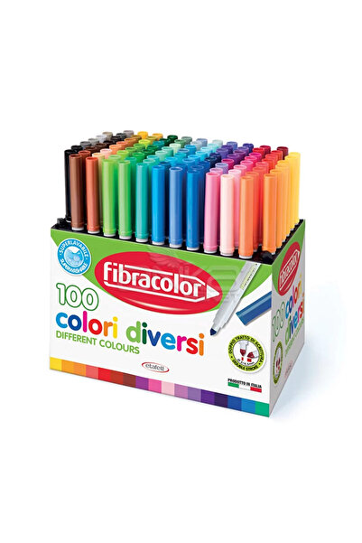 Fibracolor قلم فلوماستر كولوري ديفيرسي 100 لون
