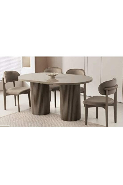 Savita Home Picasso HG Masa Cappuccino Lora Ayak Nergis Cappuccino Byfc Sanda...