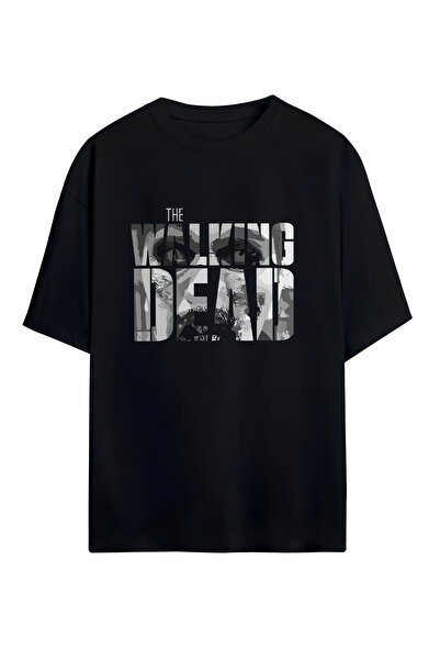 STİL-X Tricou oversize unisex cu imprimeu The Walking Dead, 100% bumbac