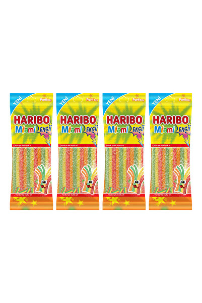 Haribo Ekşi Miami 120 Gr Parti Boy x 4 Adet