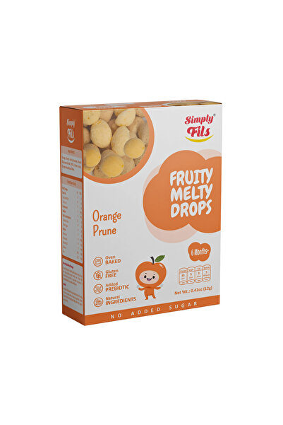 Simply Baby سيمبللي فيلز قطرات الفواكه الذائبة - برتقال وبرقوق 12 جرام