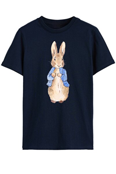 Rabona Fashion Unisex Children's T-Shirt with Rabbit Figure