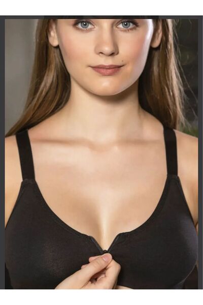 SİSİ Front Zipper Cotton Bra